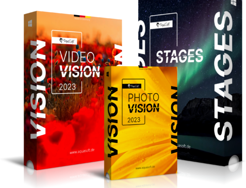 Neu von AquaSoft: Photo Vision, Video Vision und Stages 2023